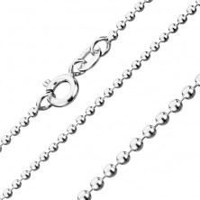 Chain made of 925 silver - little army balls, 1,5 mm