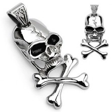 Pirate symbol pendant - skull and crossbones