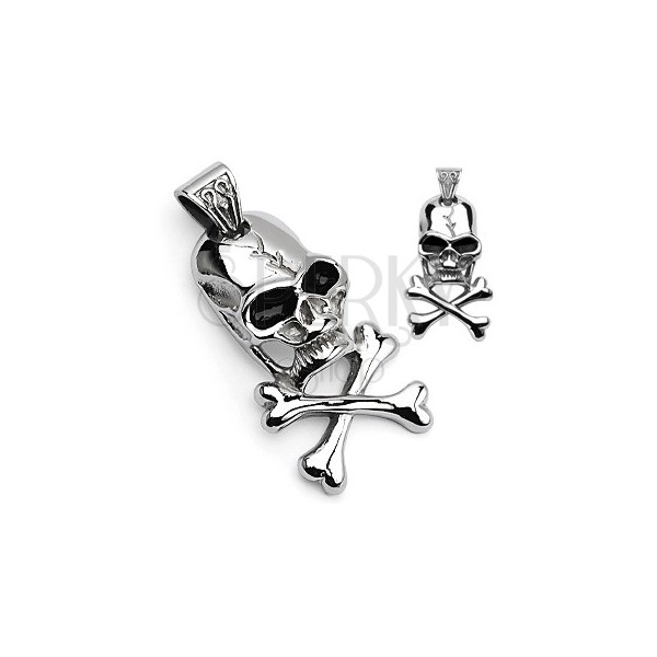 Pirate symbol pendant - skull and crossbones