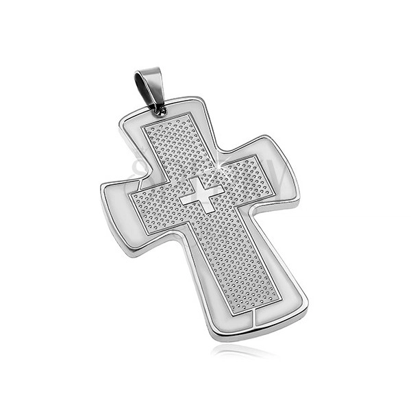 Surgical steel pendant - big cross