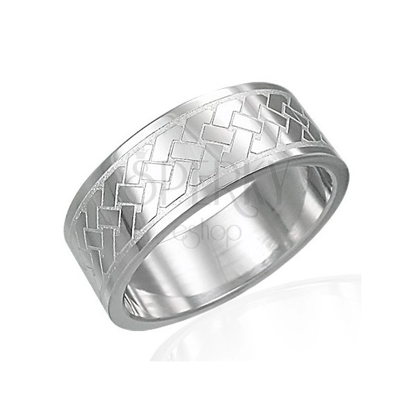 Celtic knot stainless steel ring