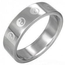 Yin - Yang ring made of steel