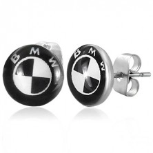Steel earrings - automobile brand