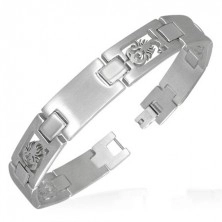 Stainless steel scorpion link bracelet