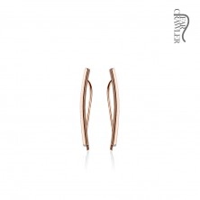 Crawler earrings - smooth shiny arc, various colours