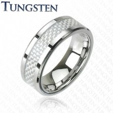 Fiber pattern tungsten ring