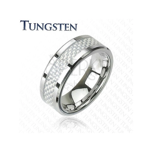 Fiber pattern tungsten ring