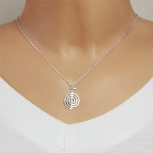 925 silver necklace - glossy and smooth symbol of Cho-Ku-Rei