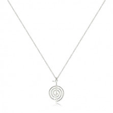925 silver necklace - glossy and smooth symbol of Cho-Ku-Rei