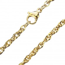 Chain made of stainless steel – double oval glossy links, 1,8 mm