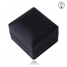 Gift box for a ring – black matt finish, LED light