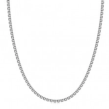 925 Silver chain – densely connected square links, thickness 0,8 mm