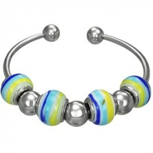Murano style bracelet - candy ball beads