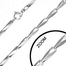 Steel chainlet with illusion pattern, 3 mm
