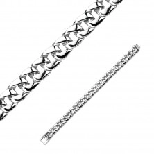 Surgical steel bracelet - chain, waves