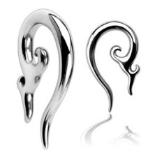 Stainless steel ear piercing - ornamental spiral