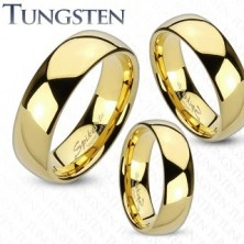 Wedding ring - golden tungsten