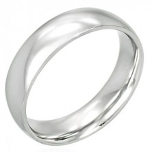 Stainless steel band - shiny and rounded, 6 mm