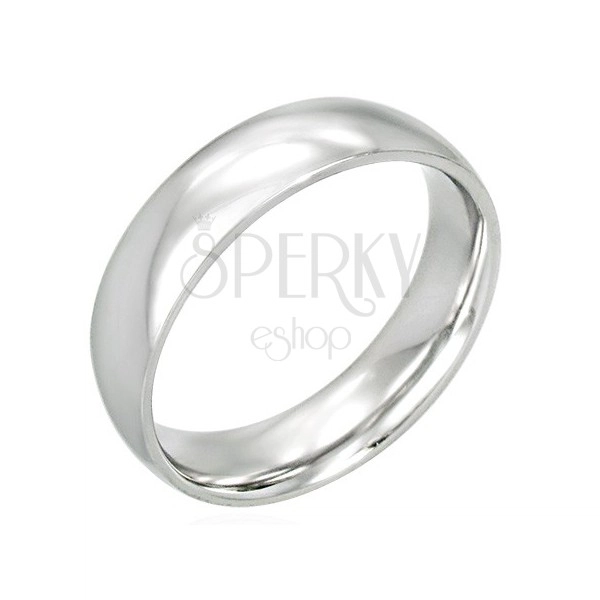 Stainless steel band - shiny and rounded, 6 mm