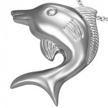 Big stainless steel dolphin pendant