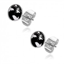 Stud earrings with flying eagles