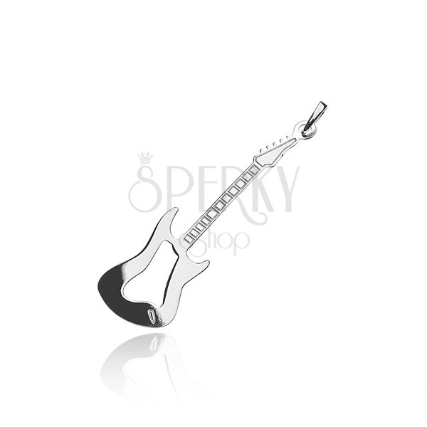 Sterling silver pendant 925 - rock guitar