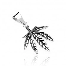 Silver pendant 925 - marijuana leaf