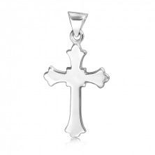 Pendant made of silver, 925 - smooth cross, multiple tips