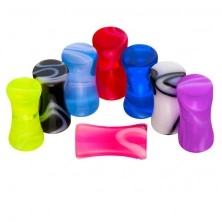 Saddle ear plug - colorful marble pattern