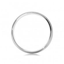 Silver band ring 925 - smooth and glistening surface