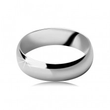 Silver band ring 925 - smooth and glistening surface