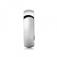 Silver band ring 925 - smooth and glistening surface