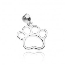 Pendant made of 925 silver - dog footprint