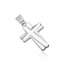 Silver pendant - imitation of multiple crosses